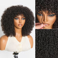 Glueless Curly Human Hair Wig 200% Density | 8"-14"