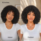 Glueless Curly Human Hair Wig 200% Density | 8"-14"
