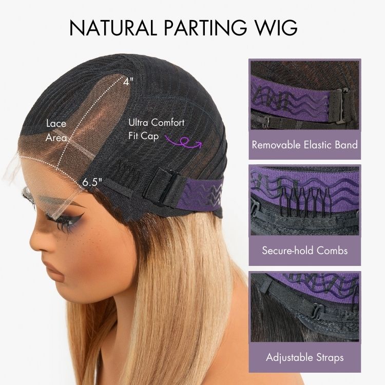 Glueless HD Lace Water Wave T-Part Lace Human Hair Wig - Highlight 200% Density | 10"-28"