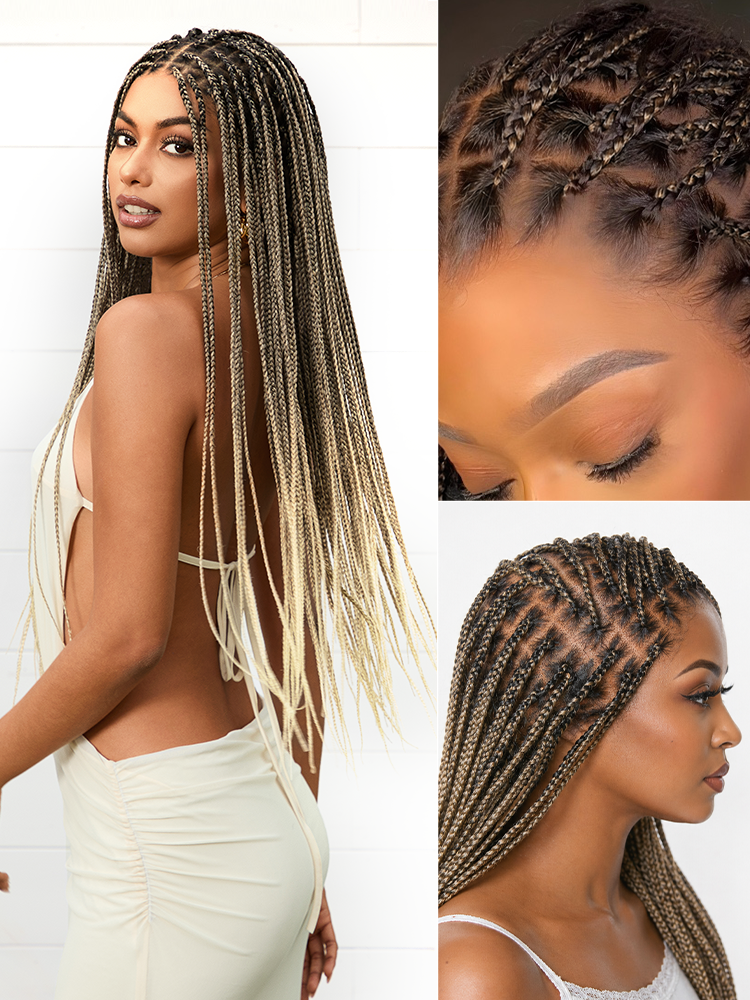 HD Lace Braided T-Part Lace Human Hair Wig | 10"-28"