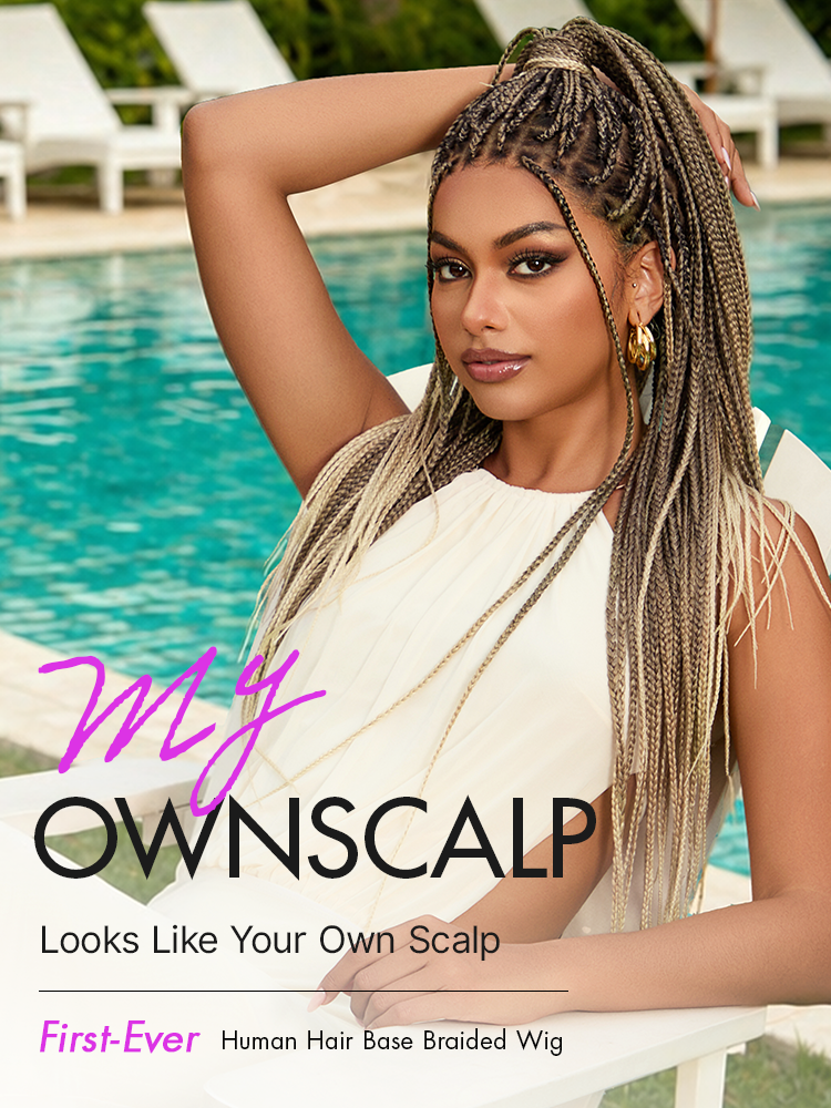 HD Lace Braided T-Part Lace Human Hair Wig | 10"-28"