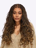 HD Lace Braided T-Part Lace Human Hair Wig - Blonde | 10"-28"