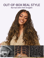HD Lace Braided T-Part Lace Human Hair Wig - Blonde | 10"-28"