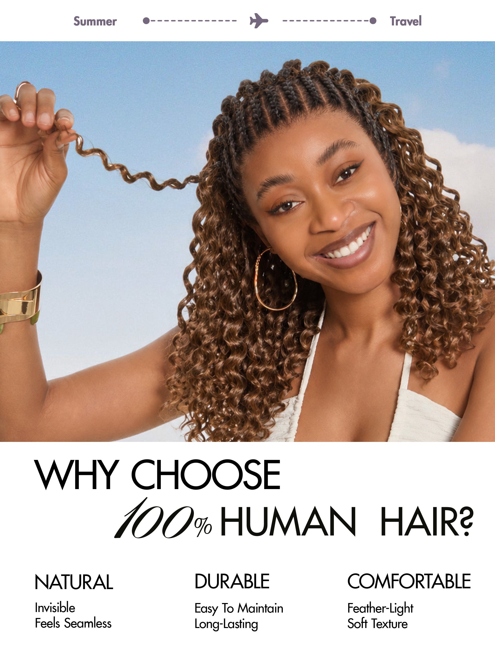 Deep Wave Human Hair Wig - Ombre | 10"-28"