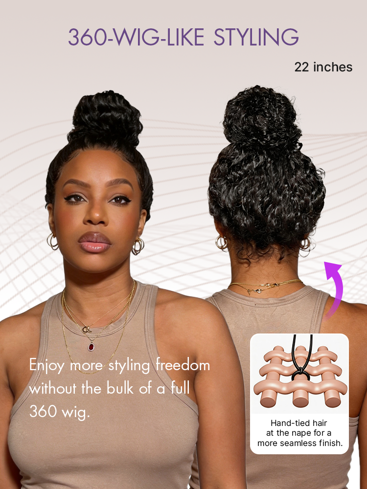 Glueless Curly T-Part Lace Human Hair Wig 180% Density | 10"-28"
