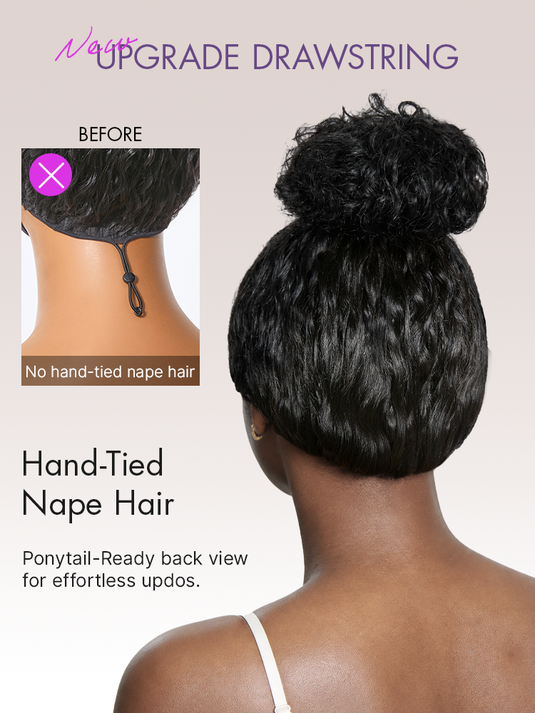 Glueless Curly T-Part Lace Human Hair Wig 180% Density | 10"-28"