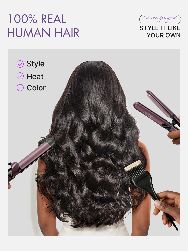 Glueless HD Lace Loose Wave T-Part Lace Human Hair Wig with Bangs 180% Density | 10"-28"