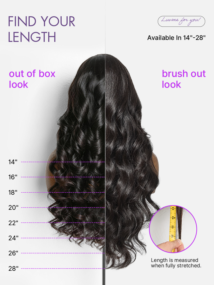 Glueless HD Lace Loose Wave T-Part Lace Human Hair Wig with Bangs 180% Density | 10"-28"