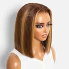 HD Lace Bob T-Part Lace Human Hair Wig - Blonde | 8"-14"