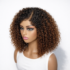 Pixie T-Part Lace Human Hair Wig - Ombre | 8"-14"