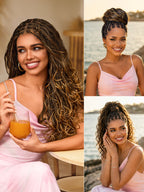 HD Lace Braided T-Part Lace Human Hair Wig - Ombre | 10"-28"