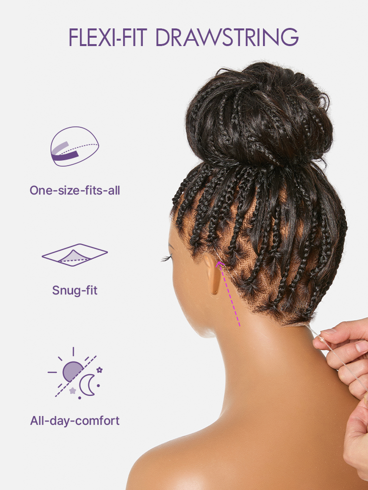 HD Lace Braided T-Part Lace Human Hair Wig | 10"-28"