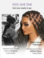 HD Lace Braided T-Part Lace Human Hair Wig | 10"-28"