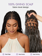 HD Lace Braided T-Part Lace Human Hair Wig | 10"-28"