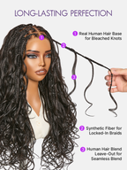 HD Lace Braided T-Part Lace Human Hair Wig | 10"-28"