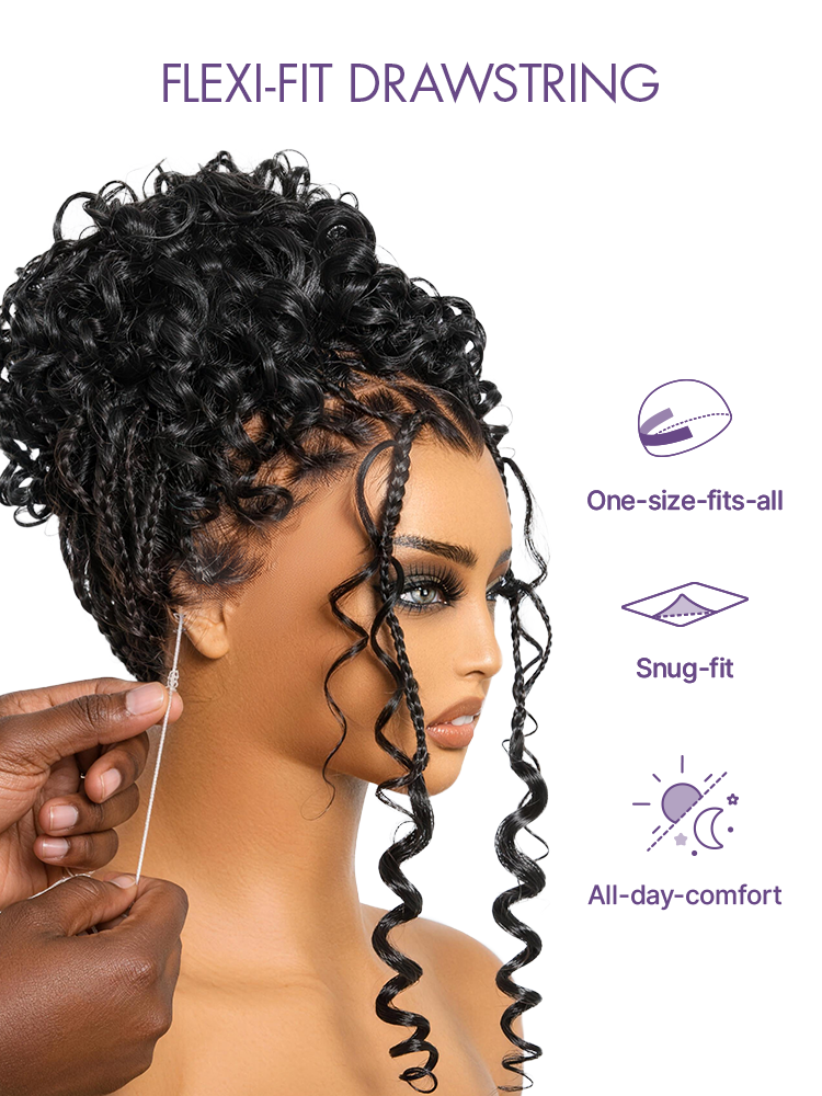 HD Lace Braided T-Part Lace Human Hair Wig | 8"-14"