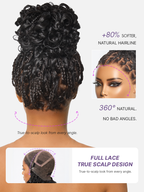 HD Lace Braided T-Part Lace Human Hair Wig | 8"-14"