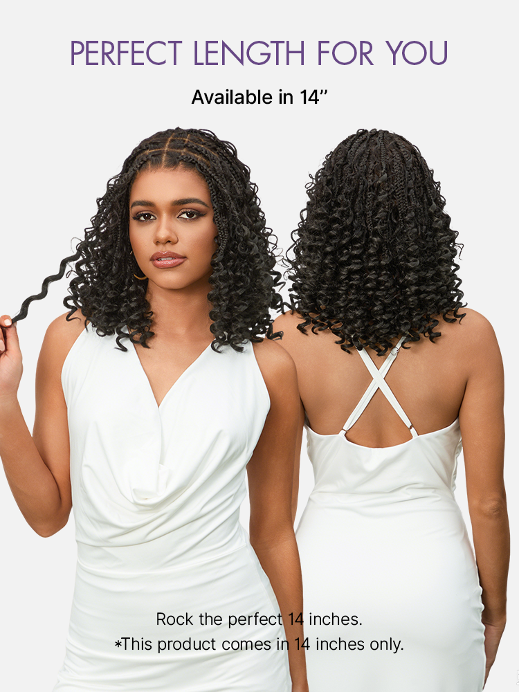 HD Lace Braided T-Part Lace Human Hair Wig | 8"-14"