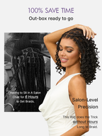 HD Lace Braided T-Part Lace Human Hair Wig | 8"-14"