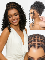 HD Lace Braided T-Part Lace Human Hair Wig | 8"-14"