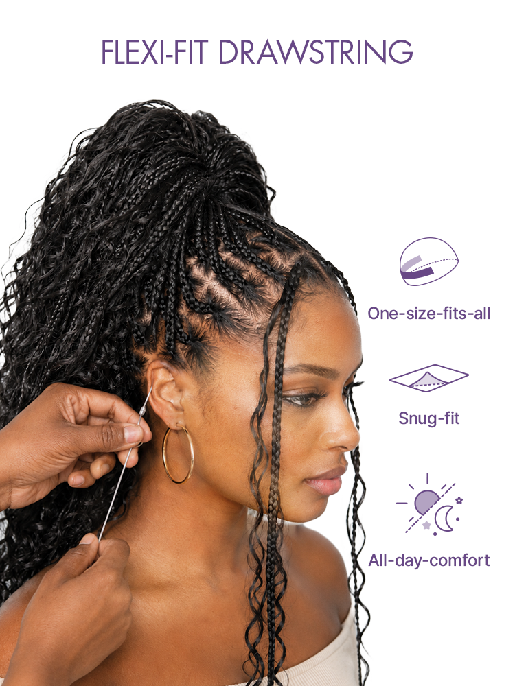 Braided Full Lace Human Hair Wig - Blonde | 10"-28"