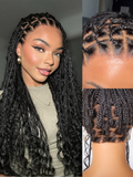 HD Lace Braided Full Lace Human Hair Wig - Grey | 10"-28"