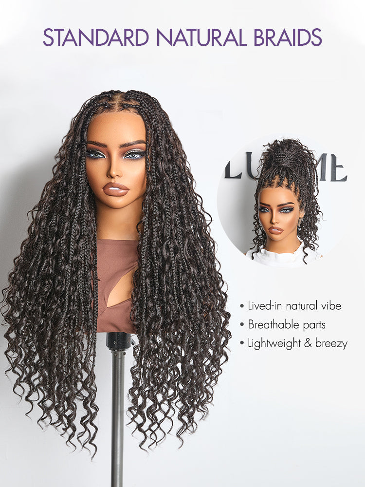 Braided Full Lace Human Hair Wig - Blonde | 10"-28"