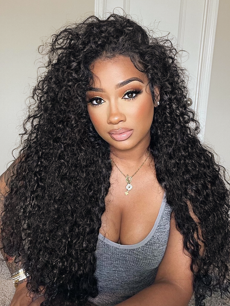 Glueless Water Wave Human Hair Wig 180% Density | 10"-28"