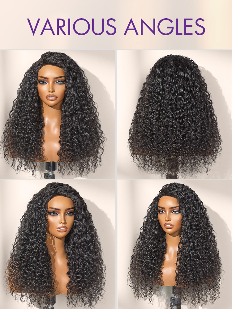 Glueless Water Wave Human Hair Wig 180% Density | 10"-28"