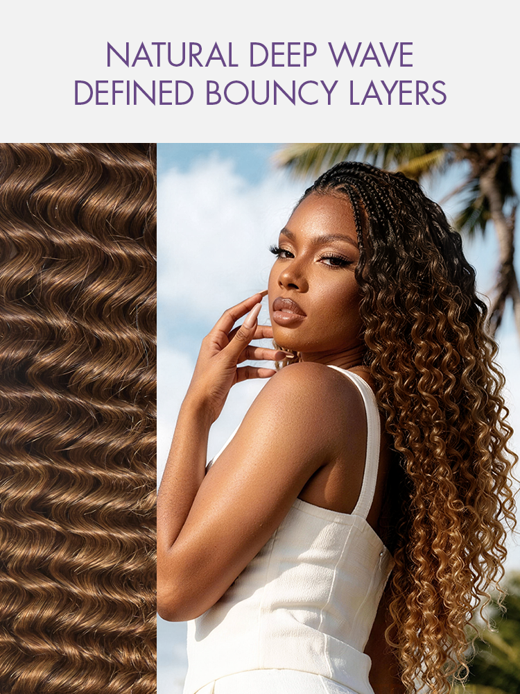 Deep Wave Human Hair Wig - Ombre | 10"-28"