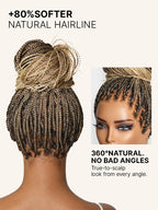 HD Lace Braided T-Part Lace Human Hair Wig - Blonde | 10"-28"