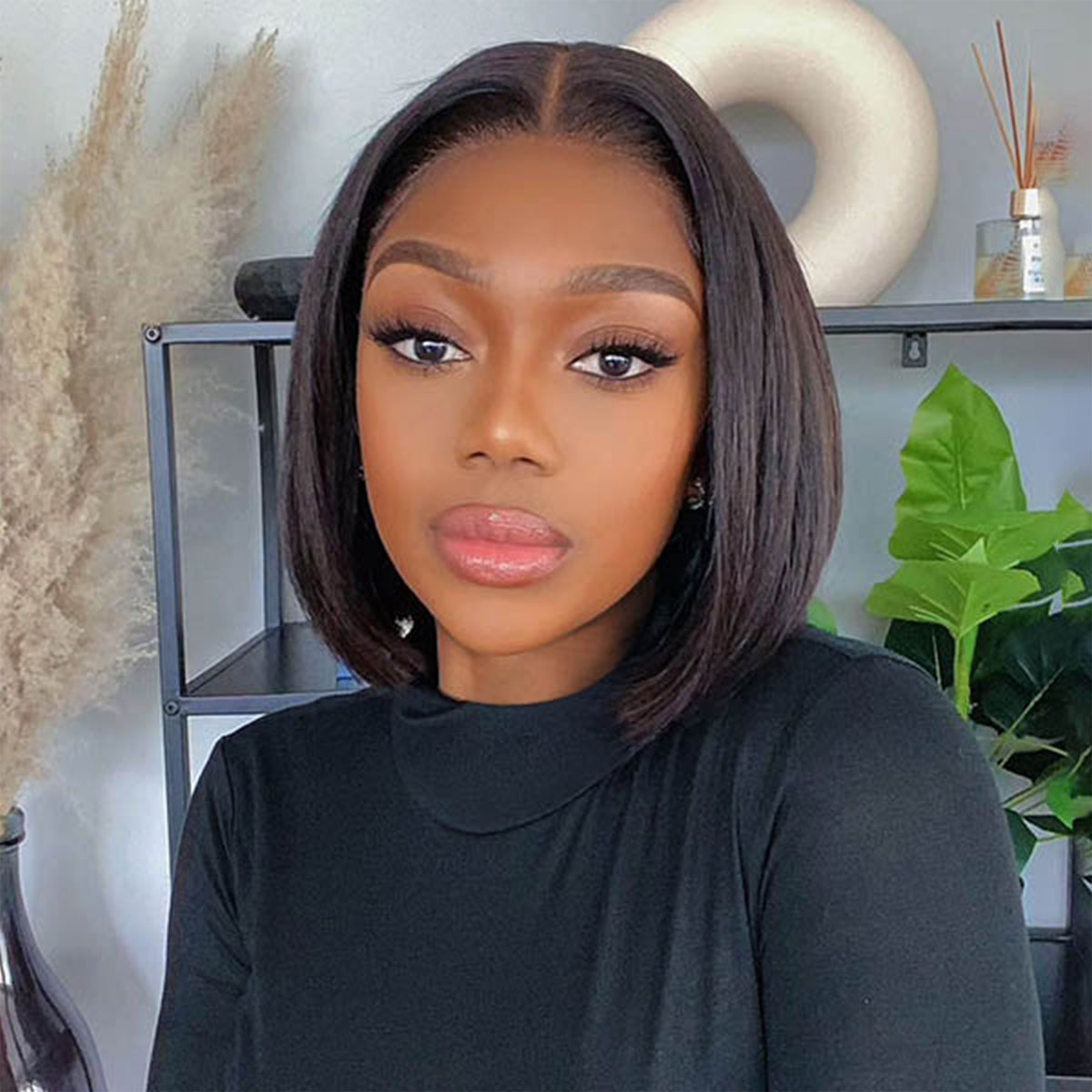 Glueless Bob U-Part Human Hair Wig | 10"
