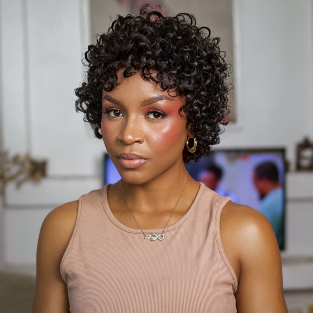 Glueless Bob U-Part Human Hair Wig | 10"