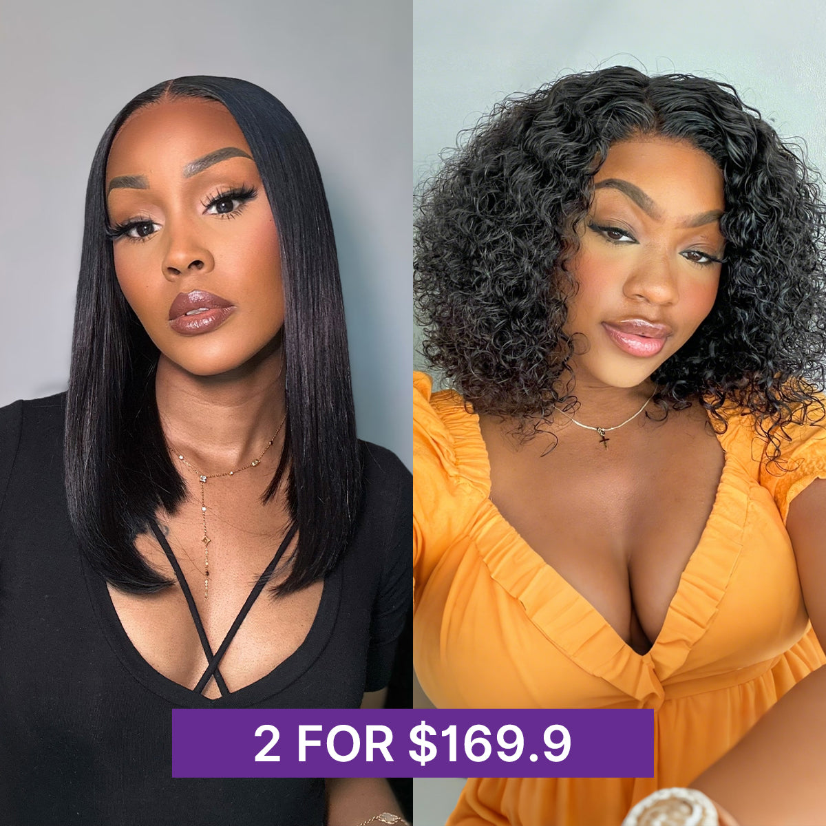 Bob 4X4 Closure Human Hair Wig | 12"-14"