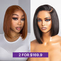 HD Lace Bob T-Part Lace Human Hair Wig | 10"