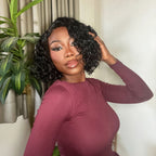 Glueless HD Lace Bob T-Part Lace Human Hair Wig - Highlight | 10"