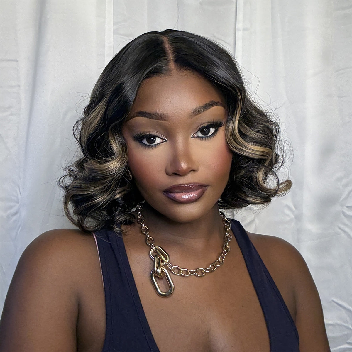 Glueless HD Lace Bob T-Part Lace Human Hair Wig - Highlight | 10"