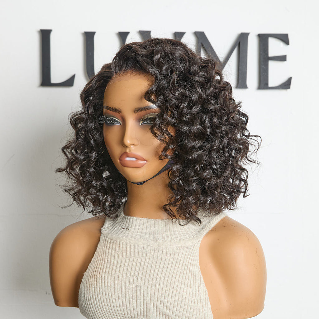 Glueless Bob 13X4 Frontal Human Hair Wig - Highlight | 12"