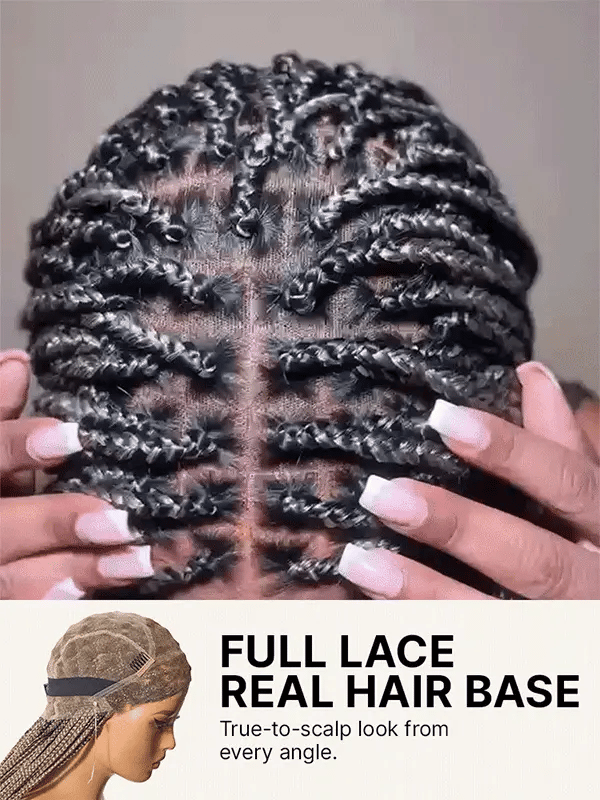 HD Lace Braided T-Part Lace Human Hair Wig - Blonde | 10"-28"