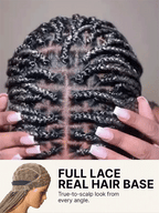 HD Lace Braided T-Part Lace Human Hair Wig - Blonde | 10"-28"