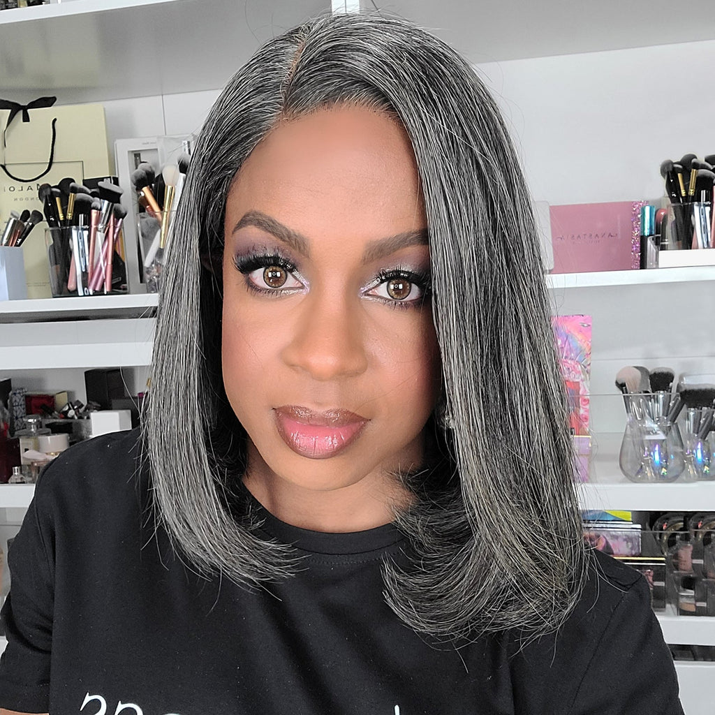 Bob 4X4 Closure Human Hair Wig - Burgundy | 8"-14"