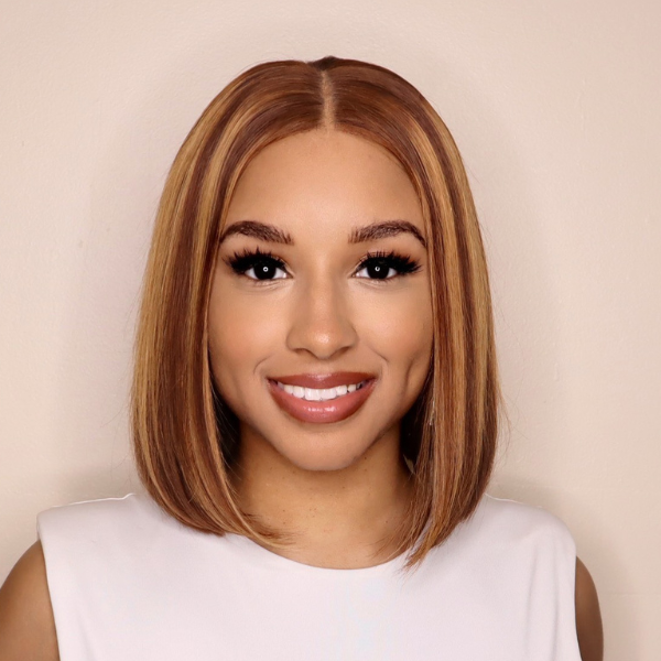 Glueless Bob 4X4 Closure Human Hair Wig - Highlight | 8"-14"