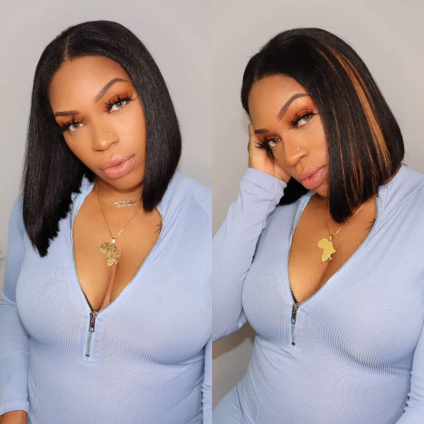 Bob U-Part Human Hair Wig | 8"-14"