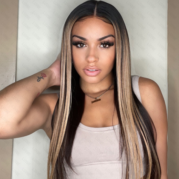 Glueless HD Lace Straight 13X4 Frontal Human Hair Wig - Red | 10"-28"