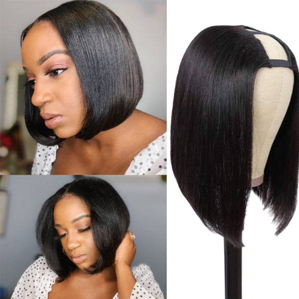 Bob U-Part Human Hair Wig | 8"-14"