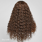 Glueless Curly 5X5 Closure Human Hair Wig - Brown | 10"-28"