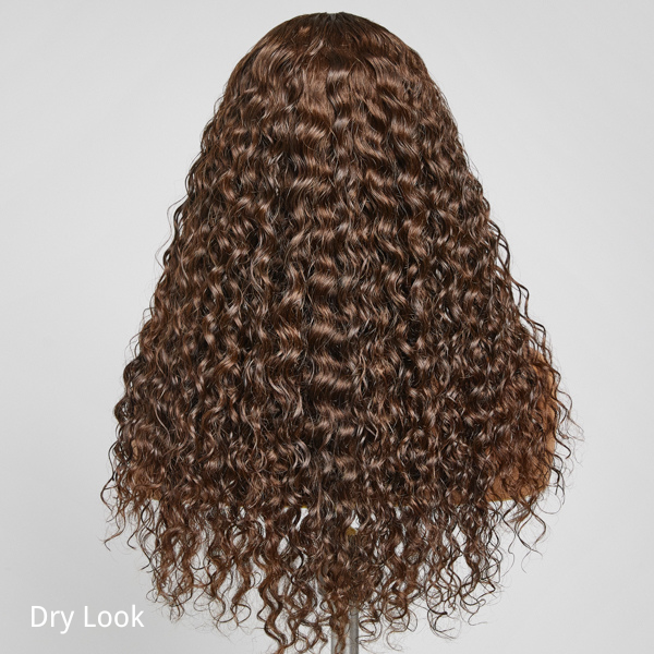 Glueless Curly 5X5 Closure Human Hair Wig - Brown | 10"-28"