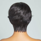 Glueless Straight Human Hair Wig with Bangs | 8"-14"