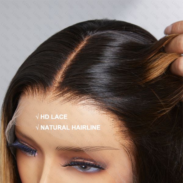 Glueless HD Lace Straight 13X4 Frontal Human Hair Wig - Red | 10"-28"