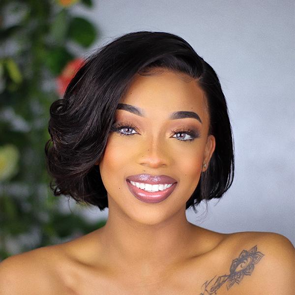 Glueless Pixie 4X4 Closure Human Hair Wig | 8"-14"